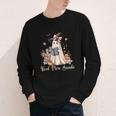 Ghost Reading Book Coquette Bow Halloween Girl Kid Teacher Youth Long Sleeve Tee Ghost Reading Book Coquette Bow Halloween Girl Kid Teacher Youth Long Sleeve Tee