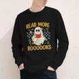 Ghost Reading Books Teacher Student Halloween Read More Book Youth Long Sleeve Tee Ghost Reading Books Teacher Student Halloween Read More Book Youth Long Sleeve Tee