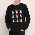 Ghosts Wearing Santa Hats Reading Books Christmas Book Lover Youth Long Sleeve Tee Ghosts Wearing Santa Hats Reading Books Christmas Book Lover Youth Long Sleeve Tee