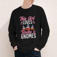 This Girl Loves Books And Gnomes Gardener Dwarf Garden Gnome Youth Long Sleeve Tee This Girl Loves Books And Gnomes Gardener Dwarf Garden Gnome Youth Long Sleeve Tee