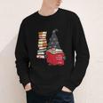 Gnome Read Reading Book Librarian Across America Women Kids Youth Long Sleeve Tee