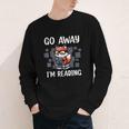 Go Away I'm Reading Book Reader Cute Fox Librarians Youth Long Sleeve Tee