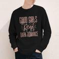Good Girls Read Dark Romance Shirts For Women Book Lovers Youth Long Sleeve Tee Good Girls Read Dark Romance Shirts For Women Book Lovers Youth Long Sleeve Tee