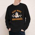 Groovy Halloween Teacher Spooky Read More Book Women Girl Youth Long Sleeve Tee Groovy Halloween Teacher Spooky Read More Book Women Girl Youth Long Sleeve Tee