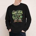 Groovy It's Good Luck To Read St Patrick's Day Book Lucky Youth Long Sleeve Tee Groovy It's Good Luck To Read St Patrick's Day Book Lucky Youth Long Sleeve Tee
