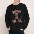 Haha Made You Read Shirt Book Reader Flower Floral Youth Long Sleeve Tee