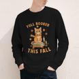 Halloween Fully Booked This Fall Book Ginger Cat Reading Youth Long Sleeve Tee Halloween Fully Booked This Fall Book Ginger Cat Reading Youth Long Sleeve Tee