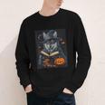 Halloween Girls Boys Cute Wolf Book Pumpkin Kids Halloween Youth Long Sleeve Tee Halloween Girls Boys Cute Wolf Book Pumpkin Kids Halloween Youth Long Sleeve Tee