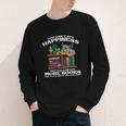 Happiness More Books Read Reading Librarian Men Women Kids Youth Long Sleeve Tee Happiness More Books Read Reading Librarian Men Women Kids Youth Long Sleeve Tee