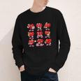 Heart Reading Books Valentine’s Day Girl And Boy Book Lovers Youth Long Sleeve Tee