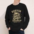 Horror Reading Spooky Vibes Bookish Horror Readers Book Club Youth Long Sleeve Tee Horror Reading Spooky Vibes Bookish Horror Readers Book Club Youth Long Sleeve Tee