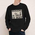Hot Pin Up Girl Comic Book Vintage Reading Is Sexy Youth Long Sleeve Tee