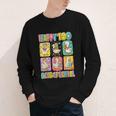 HUGvyn Happy 100 Days Of School Teacher Goose Preppy Books Youth Long Sleeve Tee