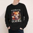 I'd Rather Be Reading Cute Fox Book Lover Reader Bookworm Youth Long Sleeve Tee