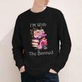 I'm With The Banned Books Bold Statement Against Censorshi Youth Long Sleeve Tee I'm With The Banned Books Bold Statement Against Censorshi Youth Long Sleeve Tee