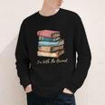 I'm With The Banned Read Banned Books Bookworm Men Women Youth Long Sleeve Tee