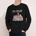 I'm Okay Book Reader Book Nerd Book Reading Lover Youth Long Sleeve Tee I'm Okay Book Reader Book Nerd Book Reading Lover Youth Long Sleeve Tee