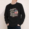 Imagine Being Afraid Of Drag Queens And Books LGBT Pride Youth Long Sleeve Tee