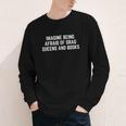 Imagine Being Afraid Of Drag Queens And Books Y2K LGBTQ Gay Youth Long Sleeve Tee