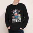 Introverted Book Club Reading Lover Cow Youth Long Sleeve Tee