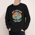 Just A Boy Who Loves Dragons And Books Kids Toddler Baby 5T Youth Long Sleeve Tee Just A Boy Who Loves Dragons And Books Kids Toddler Baby 5T Youth Long Sleeve Tee