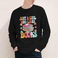 Just A Girl Who Loves Books Reading Cute Bookworm Girls Kids Youth Long Sleeve Tee Just A Girl Who Loves Books Reading Cute Bookworm Girls Kids Youth Long Sleeve Tee