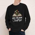 Just One More Chapter Floral Book Reading Girl Bookworm Youth Long Sleeve Tee