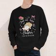 Just One More Chapter I Read Past My Bedtime Cat Book Lover Youth Long Sleeve Tee