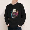 Kawaii Eagle Reads Book Reading Library Book Bookworm Youth Long Sleeve Tee