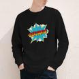 Kids Boys Benjamin Name Personalized Superhero Comic Book Youth Long Sleeve Tee