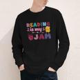Kids Reading Book Lover Reading Is My Jam Youth Long Sleeve Tee