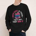 Knowledge Is Power Book Club Librarian Read Banned Books Youth Long Sleeve Tee Knowledge Is Power Book Club Librarian Read Banned Books Youth Long Sleeve Tee