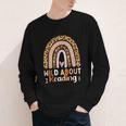 Leopard Teacher Wild About Reading Books Reader Librarian Youth Long Sleeve Tee Leopard Teacher Wild About Reading Books Reader Librarian Youth Long Sleeve Tee
