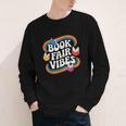 Library Book Fair Vibe Groovy Retro School Reading Nostalgic Youth Long Sleeve Tee Library Book Fair Vibe Groovy Retro School Reading Nostalgic Youth Long Sleeve Tee