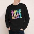 Library Book Fair Vibe Tie Dye School Reading Nostalgic Youth Long Sleeve Tee