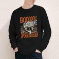 Library Halloween Book Lover Ghost With Books Youth Long Sleeve Tee Library Halloween Book Lover Ghost With Books Youth Long Sleeve Tee