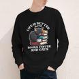 Life Is Better With Books Cats & Coffee Librarian Book Lover Youth Long Sleeve Tee