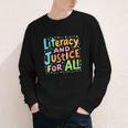 Literacy And Justice For All Protect Banned Books Library Youth Long Sleeve Tee Literacy And Justice For All Protect Banned Books Library Youth Long Sleeve Tee