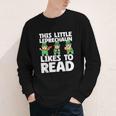 This Little Leprechaun Likes To Read St Patrick's Day Book Youth Long Sleeve Tee This Little Leprechaun Likes To Read St Patrick's Day Book Youth Long Sleeve Tee