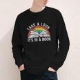 Take a Look It's In a Book Reading Vintage Retro Rainbow Youth Long Sleeve Tee Take a Look It's In a Book Reading Vintage Retro Rainbow Youth Long Sleeve Tee