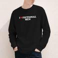 I Love Heart Fictional Men Simple Cute Reading Books Youth Long Sleeve Tee