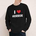 I Love Horror Heart Movies TV Show Books Writing Read Youth Long Sleeve Tee I Love Horror Heart Movies TV Show Books Writing Read Youth Long Sleeve Tee