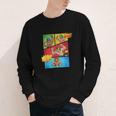 Lucha Libre Comic Book Mexican Wrestling Cartoon Wrestler Youth Long Sleeve Tee