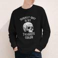Morally Grey Is My Favorite Color Bookish Skull Youth Long Sleeve Tee Morally Grey Is My Favorite Color Bookish Skull Youth Long Sleeve Tee