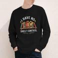 I Have No Shelf Control Book Lover Reading Humor Quote Youth Long Sleeve Tee