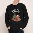 North Pole Book Club Gingerbread Christmas Reading Youth Long Sleeve Tee
