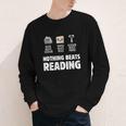 Nothing Beats Reading Librarian Book Bookworm Youth Long Sleeve Tee