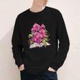 Orchids Flowers Book Floral Youth Long Sleeve Tee