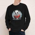 Panda With Book For Reading Enthusiasts Youth Long Sleeve Tee Panda With Book For Reading Enthusiasts Youth Long Sleeve Tee