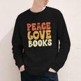Peace Love Books Men Women Youth Long Sleeve Tee